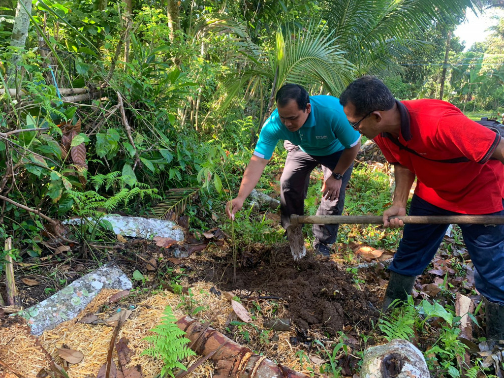 Penanaman Bibit Pohon Di Desa Petang Dari Dinas Lingkungan Hidup ...